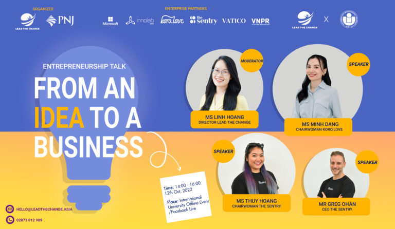 LTC x ĐH IU | MỞ ĐƠN ĐĂNG KÝ ENTREPRENEURSHIP TALK TẠI ĐẠI HỌC QUỐC TẾ (IU)!