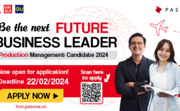 Production Management Candidate 2024 Của Công ty Fast Retailing Việt Nam (Thương Hiệu UNIQLO & GU) Dành Cho Sinh Viên Mới Tốt Nghiệp Hoặc Dưới 2 Năm Kinh Nghiệm
