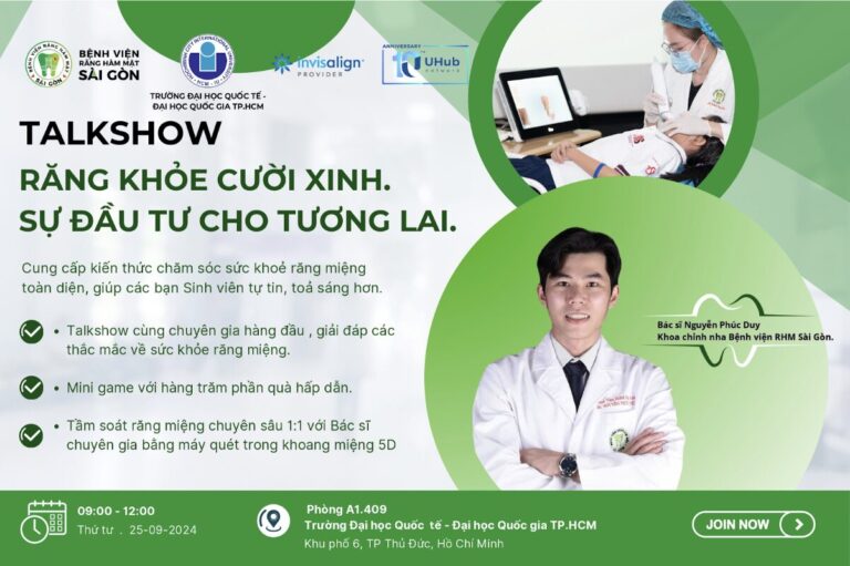 [UHUB NETWORK x BV RĂNG HÀM MẶT SÀI GÒN] TALKSHOW “RĂNG KHỎE CƯỜI XINH – SỰ ĐẦU TƯ CHO TƯƠNG LAI“