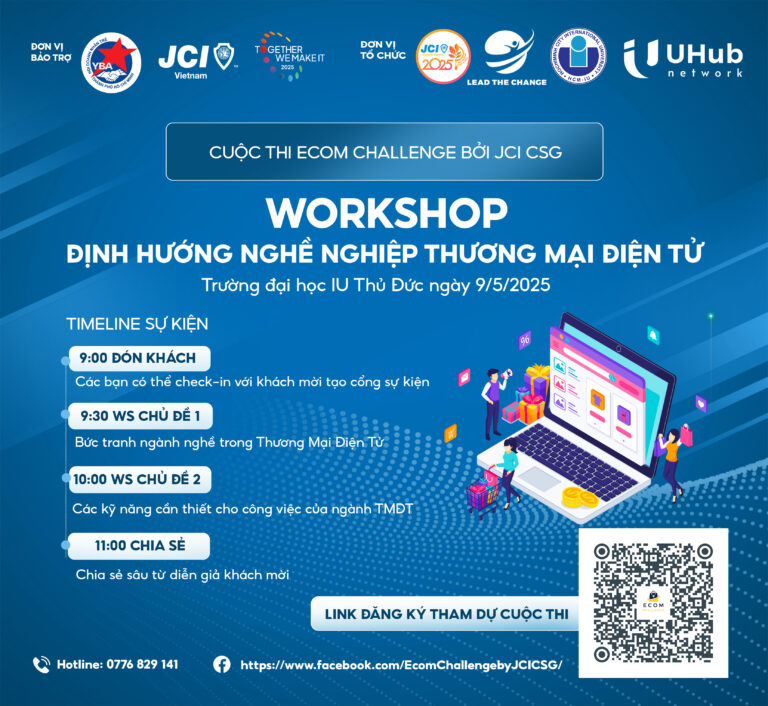 [UHub Network x JCI Central Saigon] Workshop “Định hướng nghề nghiệp Thương mại điện tử”